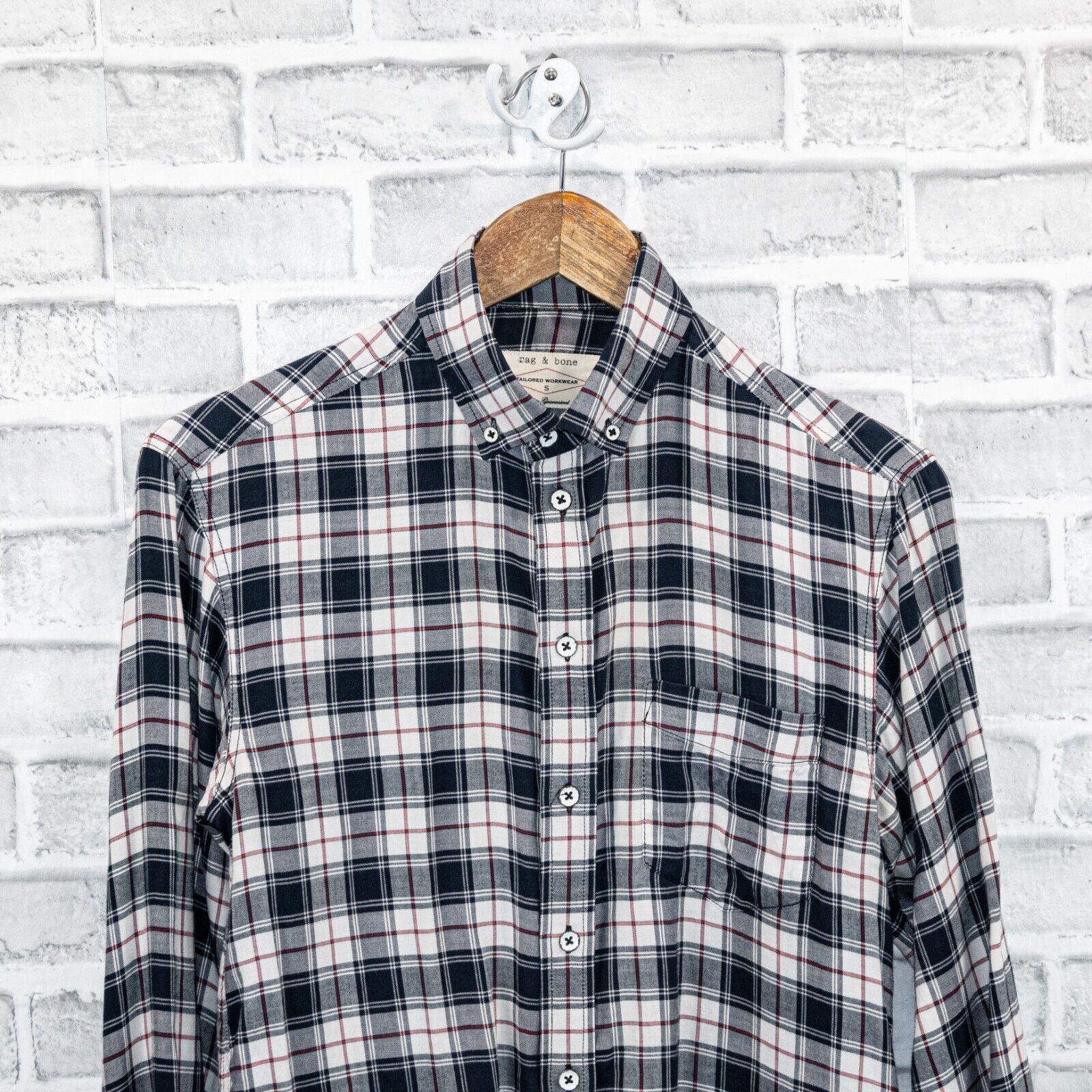 Rag & Bone Rag & Bone Men's Tailored Workwear Button down Shirt Blue Size US S / EU 44-46 / 1 - 3 Thumbnail