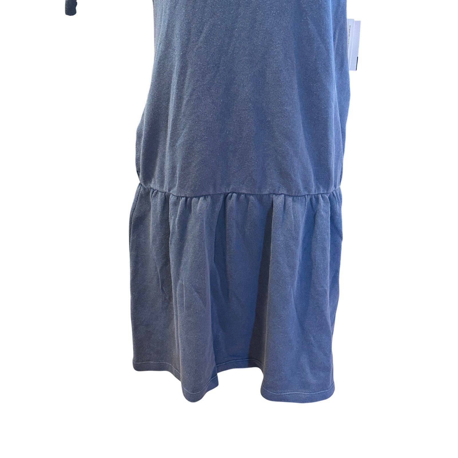 Other Caslon Women's Blue Drop Waist Terry Sweatshirt Dress XS NWT Size XS / US 0-2 / IT 36-38 - 4 Thumbnail