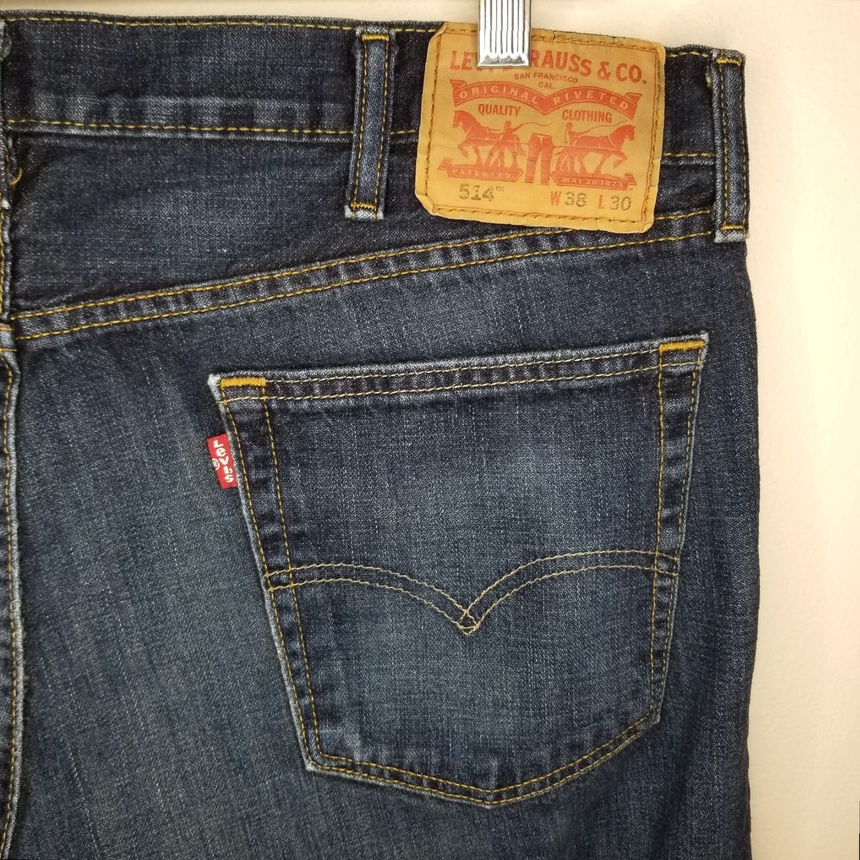 Levi's LEVI'S 514 Straight Jeans Men's Regular Blue Size 40x29 Size US 40 / EU 56 - 6 Thumbnail