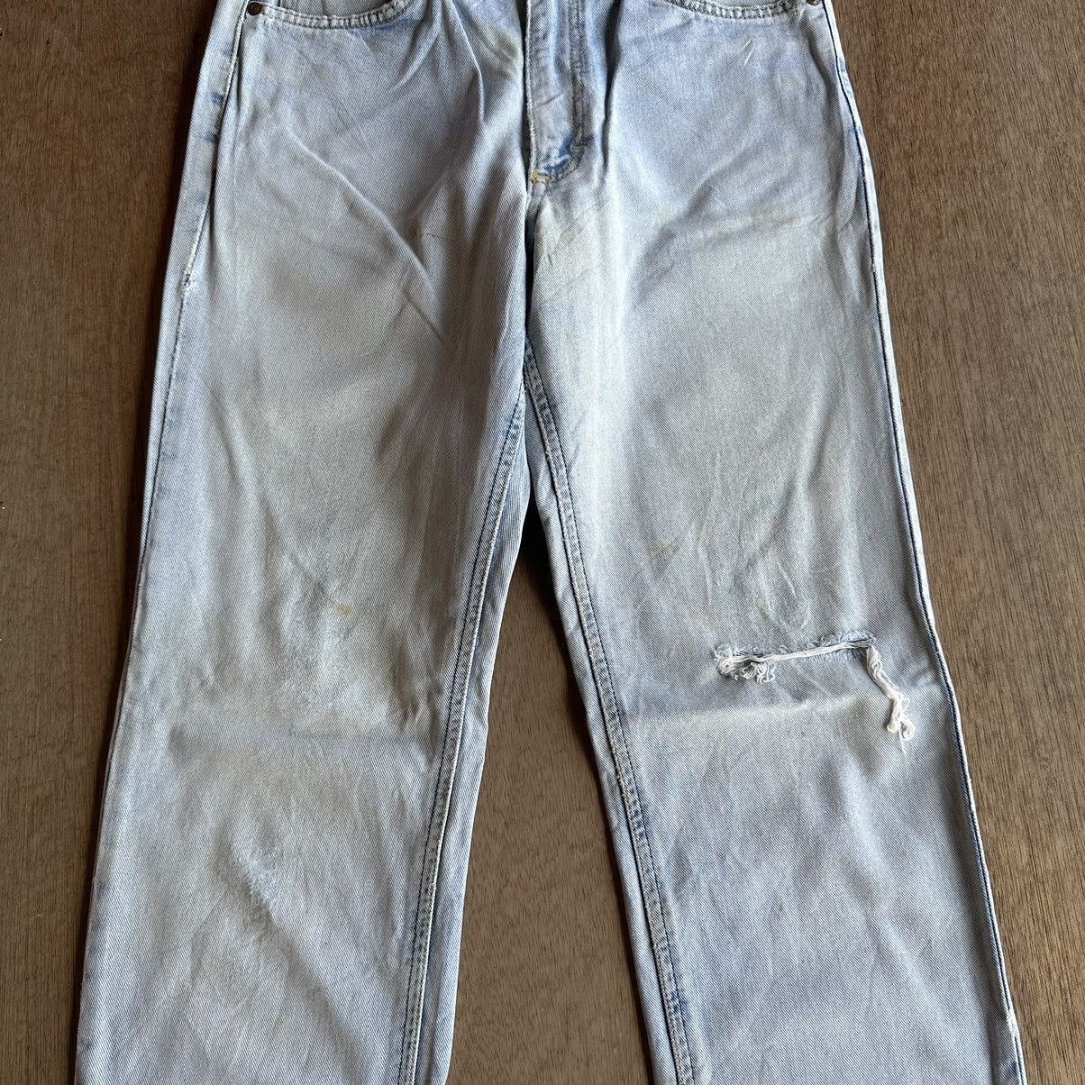 Lee VINTAGE LEE RIDERS JEANS LIGHTWASH DISTRESSED DENIM PANTS Size US 28 / EU 44 - 2 Thumbnail