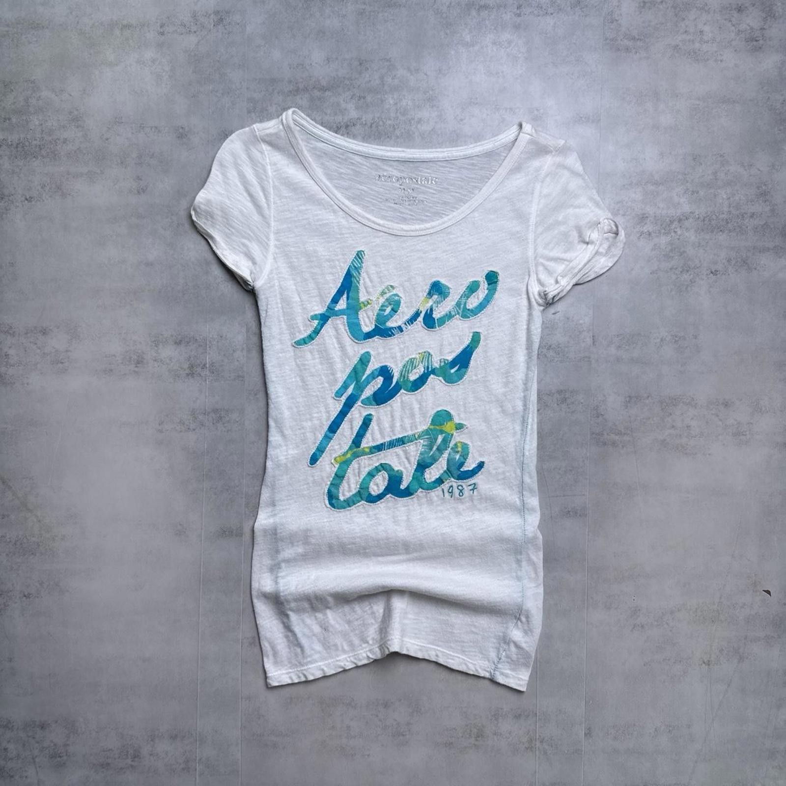 Aeropostale Y2K Aeropostale 00s Grunge White Shirt Size M / US 6-8 / IT 42-44 - 1 Thumbnail