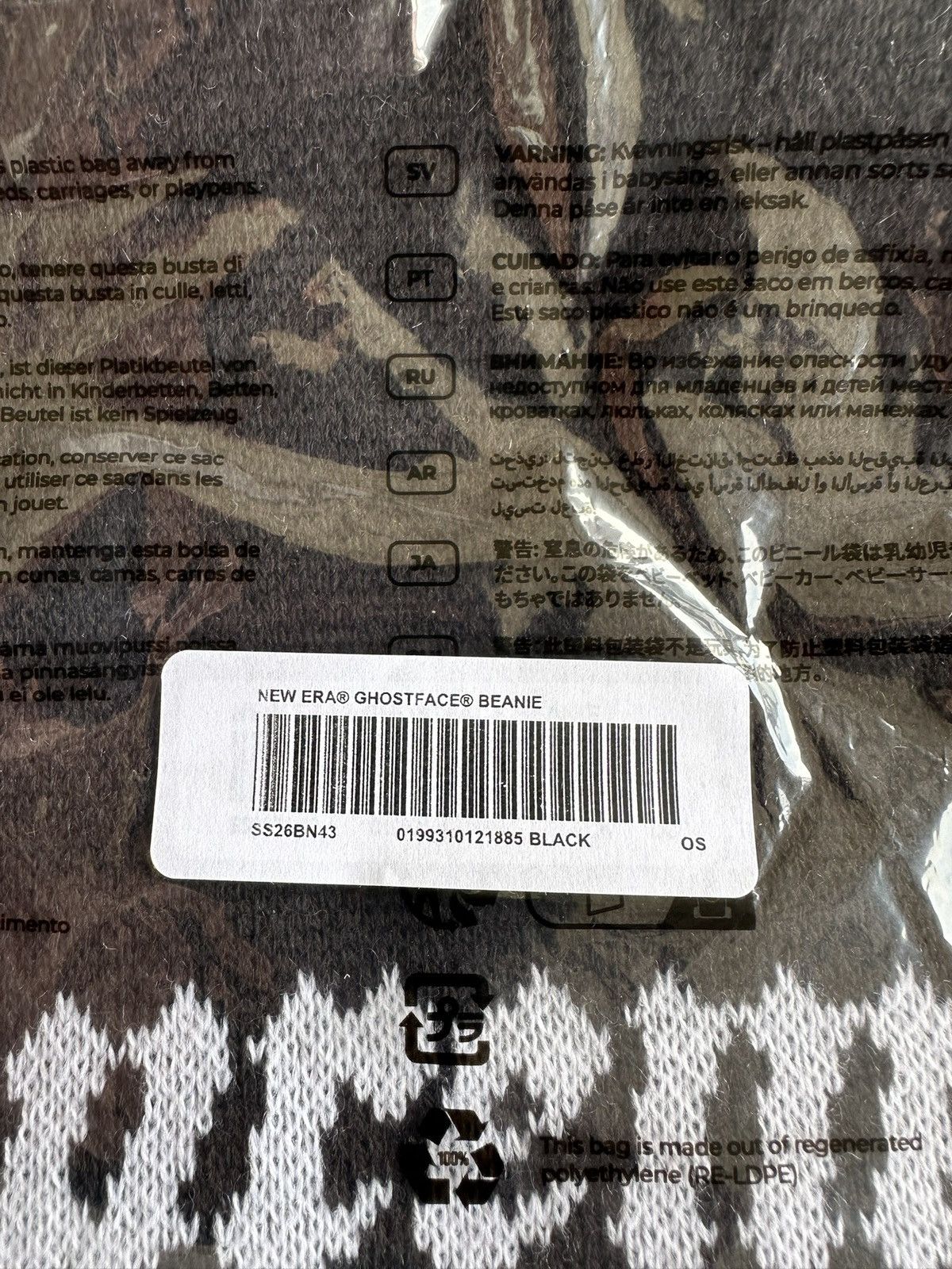 Supreme Supreme New Era GhostFace Beanie Hat Size ONE SIZE - 3 Thumbnail