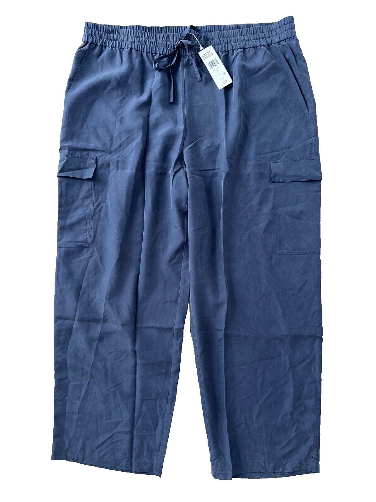 Eileen Fisher Eileen Fisher Washed Silk Cargo Pant Ocean ( 1X ) Size 40" / US 18 - 2 Thumbnail