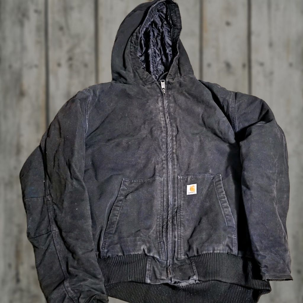 Carhartt VINTAGE Carhartt Jacket Bomber Hooded 2XL Black Women's? Mens? Size US XXL / EU 58 / 5 - 1 Thumbnail