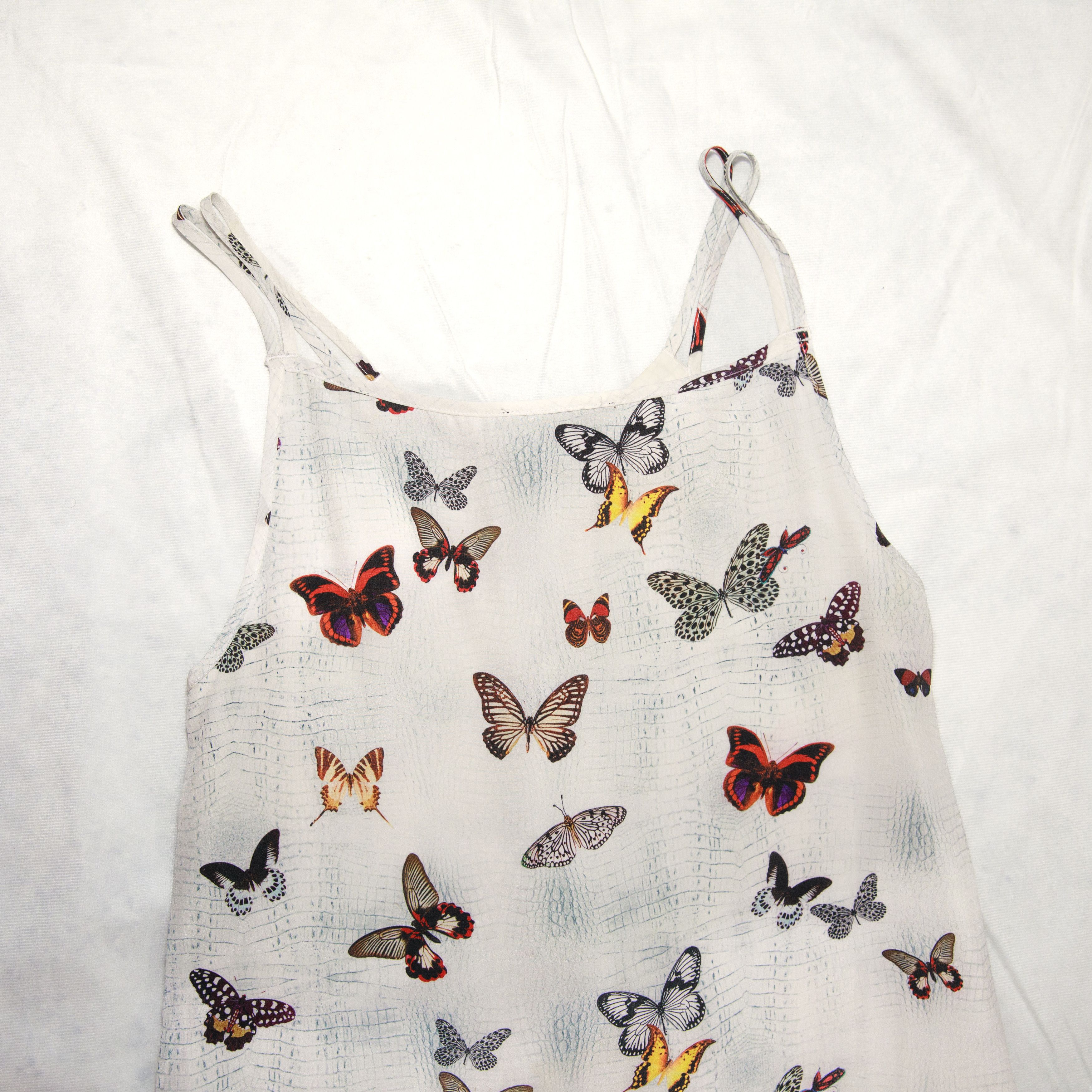 The Kooples The Kooples Butterfly Silk Mini Dress White Size S / US 4 / IT 40 - 12 Thumbnail