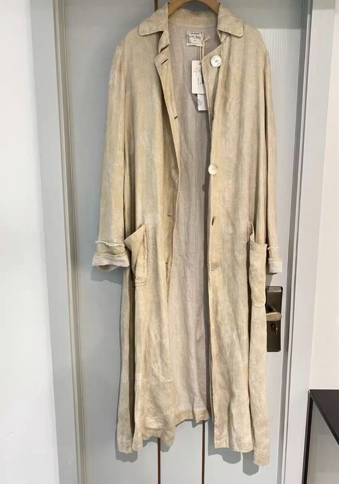 forte_forte Forte-Forte Women's Linen Trench Coat Size S / US 4 / IT 40 - 1 Thumbnail