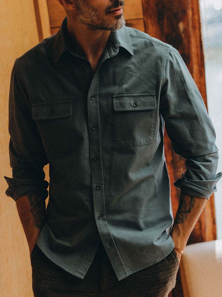 Taylor Stitch The Yosemite Shirt in Slate Size US XS / EU 42 / 0 - 6 Thumbnail