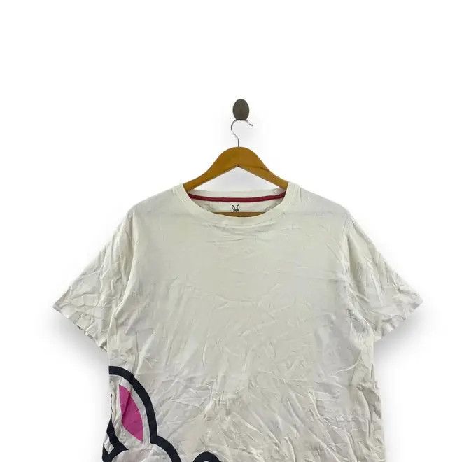 Vintage PSYCHO BUNNY Robert Godley New York Skull Bones Tee Shirt Size L / US 10 / IT 46 - 2 Thumbnail