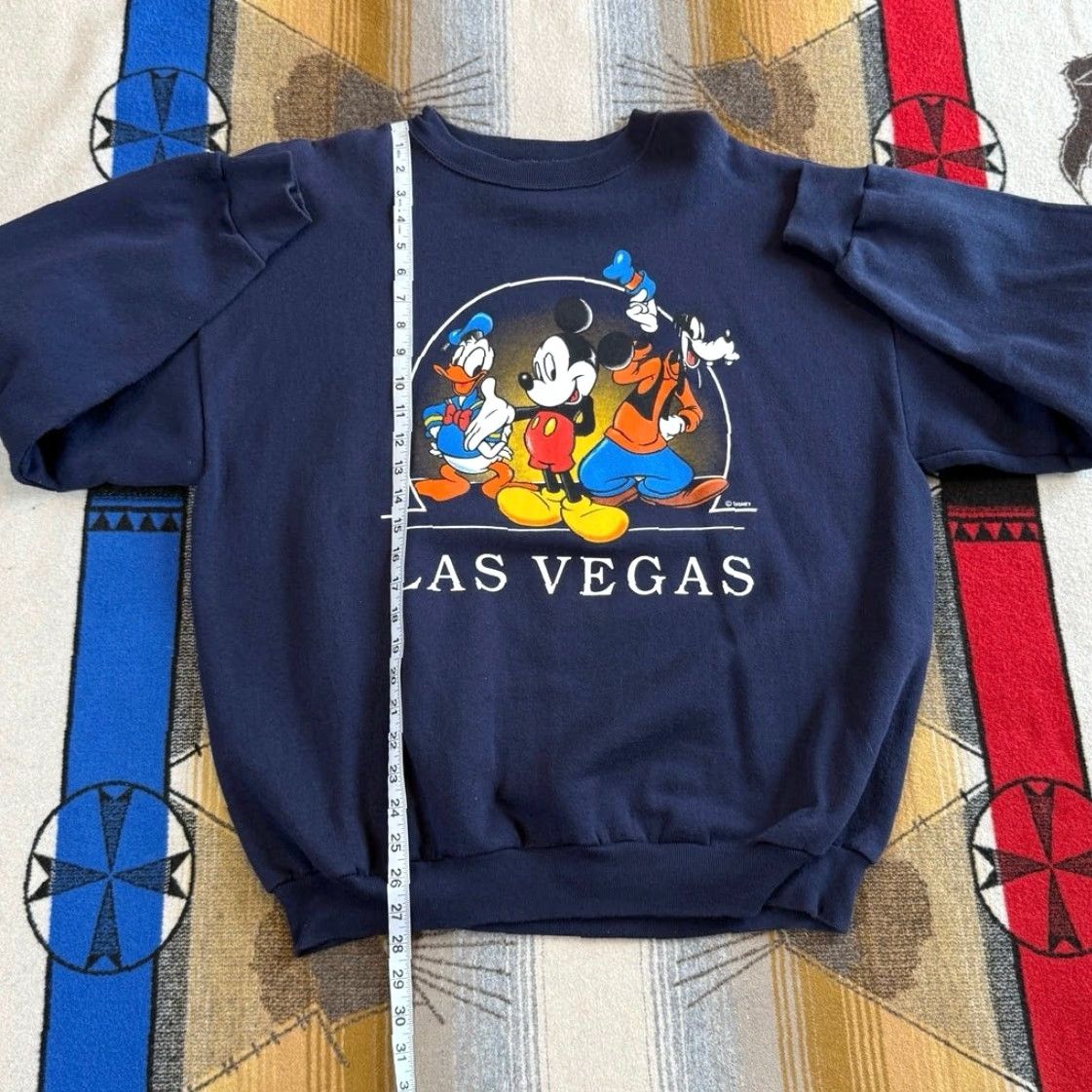 Mickey Unlimited VINTAGE Disney Mickey Mouse Goofy Donald Vegas Crewneck Sweatshirt XL Blue Mens Crew Neck 90s Cartoon Sweatshirt Size US XL / EU 56 / 4 - 6 Thumbnail