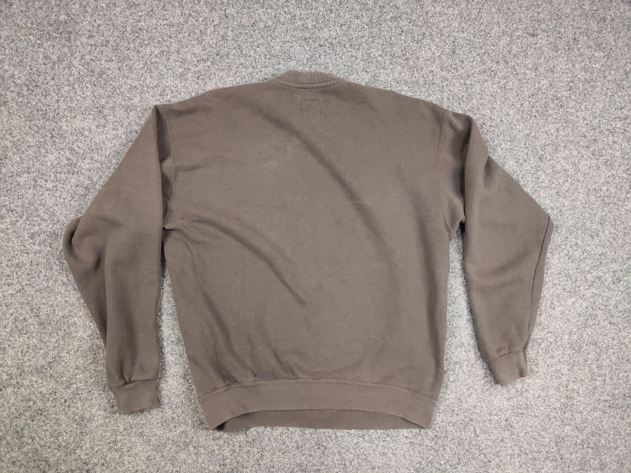 Nike Vintage 90's Nike Logo Khaki Faded Square Sweathsirt USA Size US M / EU 48-50 / 2 - 14 Thumbnail
