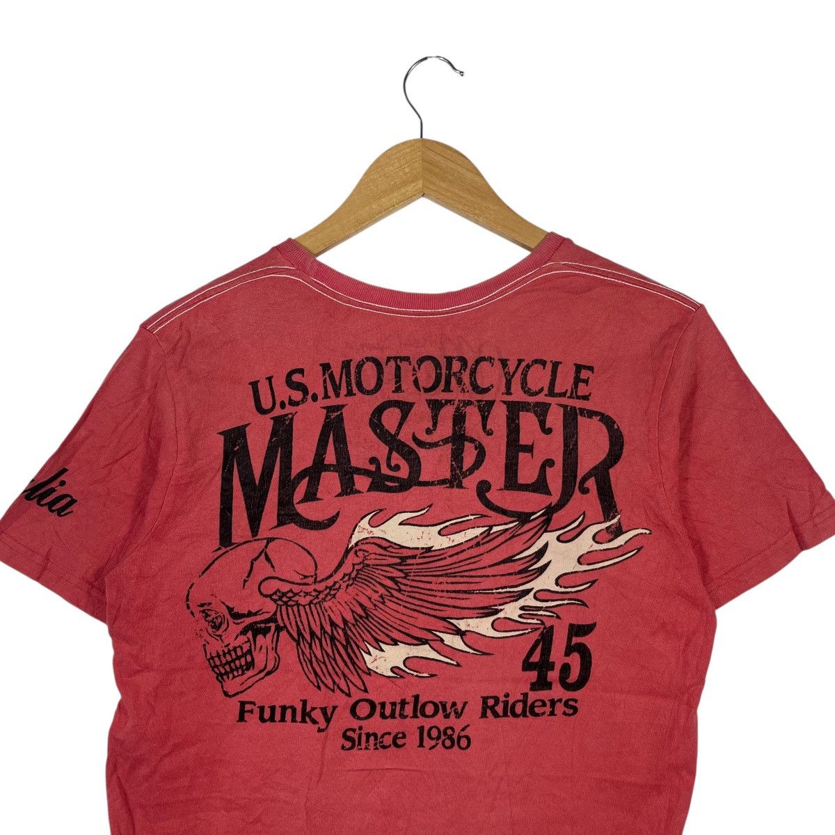 Vintage Motor Cycles U.S. Motorcycle Master Tee Biker Skull Wing Size US M / EU 48-50 / 2 - 8 Thumbnail