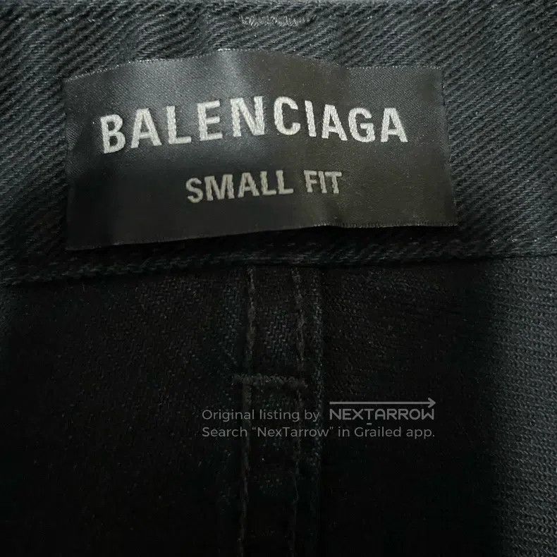 Balenciaga Balenciaga size M Black and gray washed loose wide-leg jea Size US 27 - 3 Thumbnail