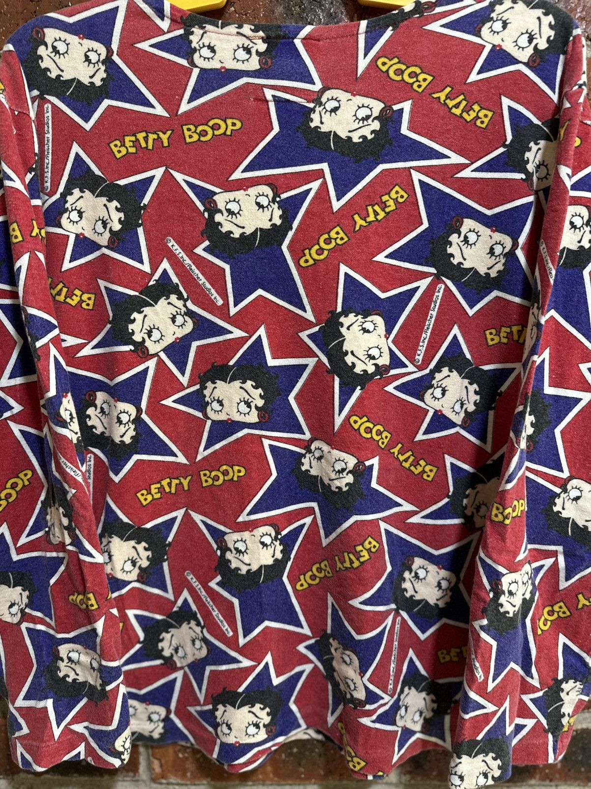 Cartoon Network × Vintage Vintage Betty Boop Full Print Long Sleeve Tee Size US M / EU 48-50 / 2 - 6 Thumbnail