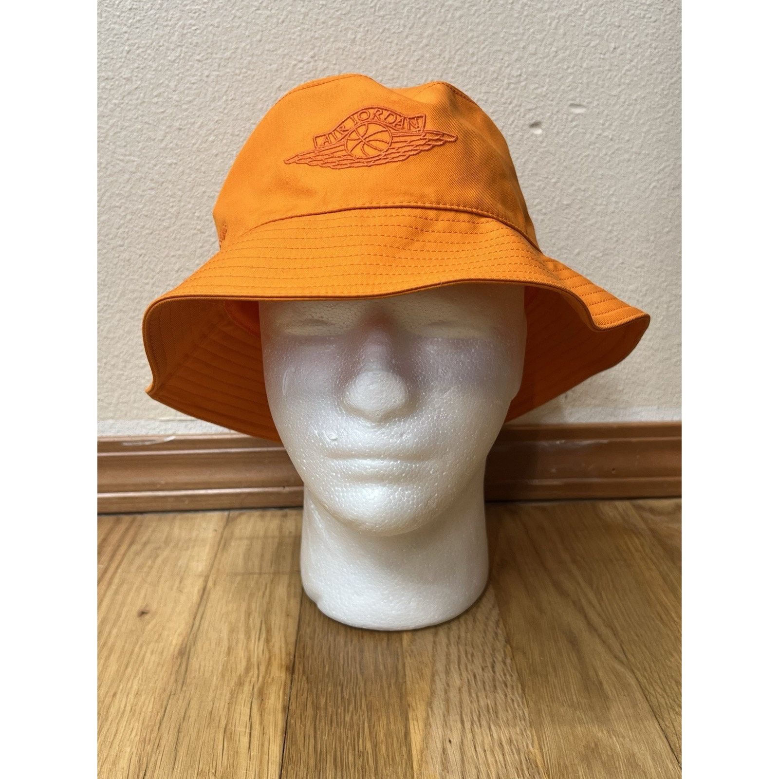 Jordan Brand Jordan Wings Collection Orange Bucket Hat Made In Italy M/L Size ONE SIZE - 1 Thumbnail