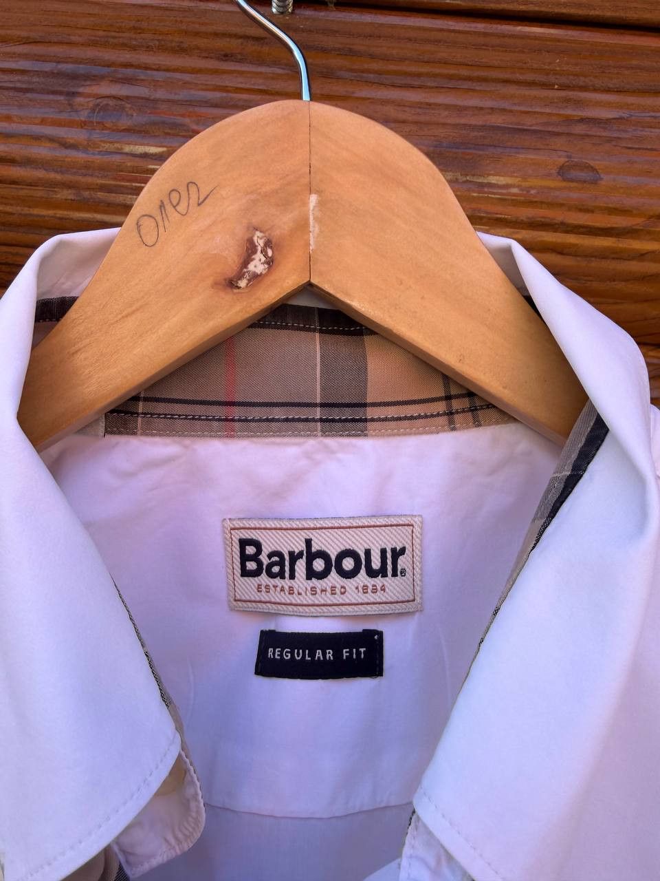 Barbour Barbour Shirt White Button Down Check Trim Logo Men Size US M / EU 48-50 / 2 - 5 Thumbnail