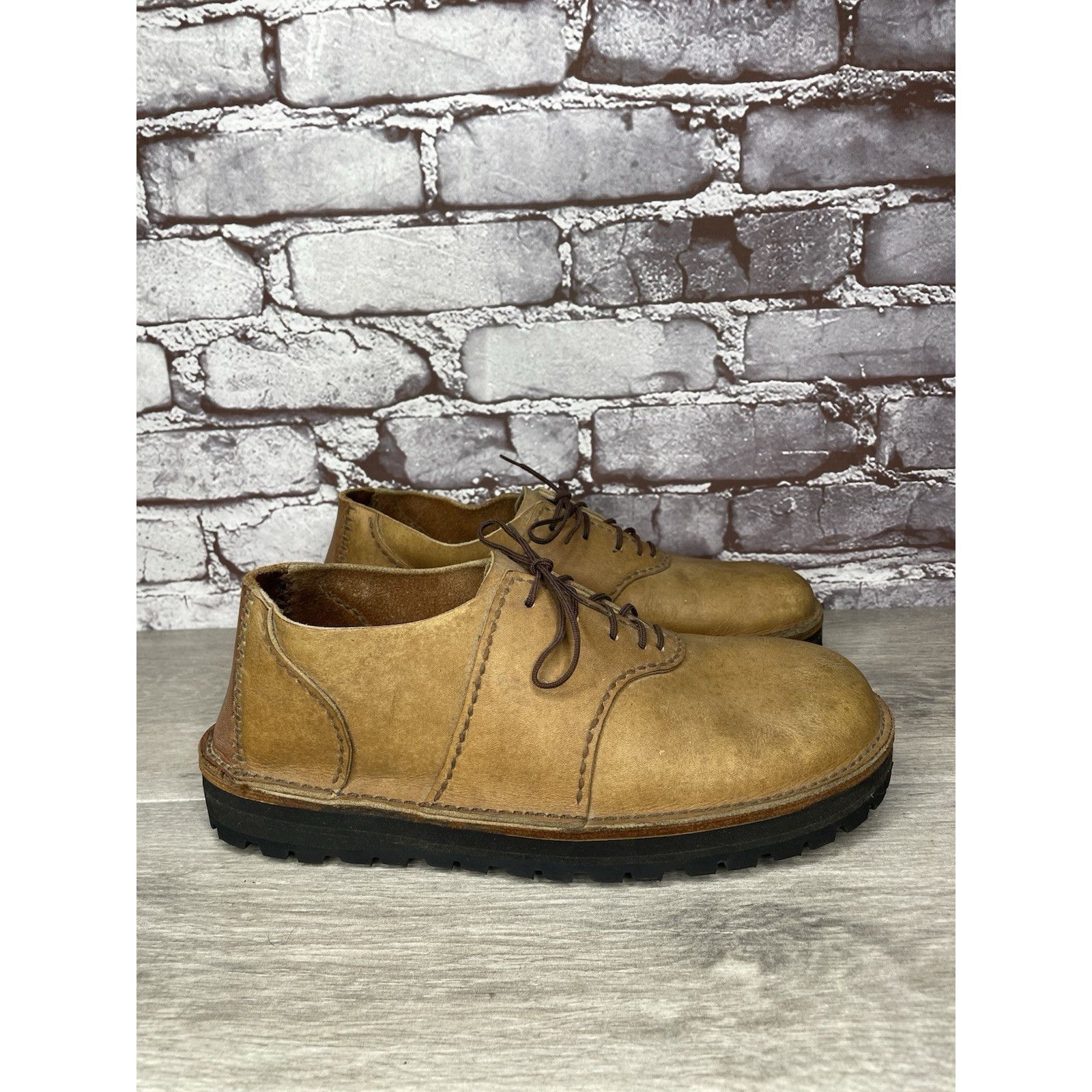 Vibram JF Vibram Brown Leather Casual Lace Up Oxfords Shoes Women S Size US 8.5 / IT 38.5 - 11 Thumbnail