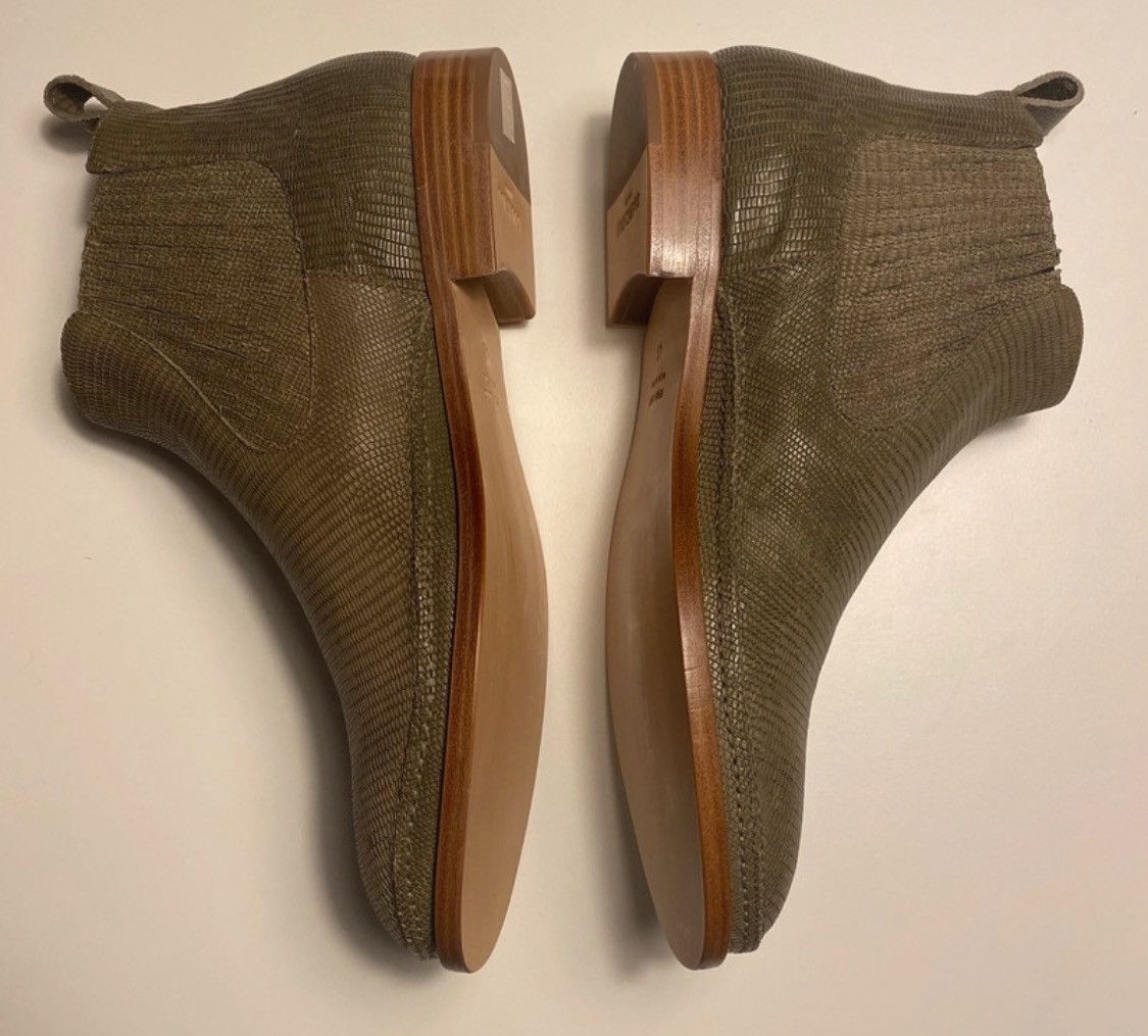 Quercioli Ankle boots in embossed lizard print leather Size US 9.5 / EU 42-43 - 7 Thumbnail