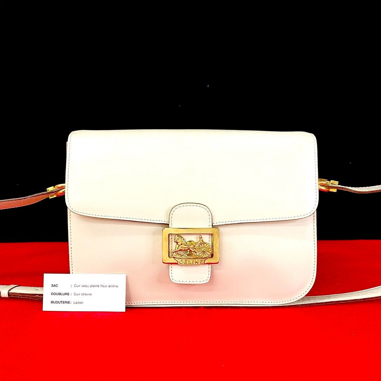 Celine Celine Celine Carriage Hardware Leather Shoulder Bag Leather Shoulder Bag DUTY FREE for USA Size ONE SIZE - 1 Thumbnail