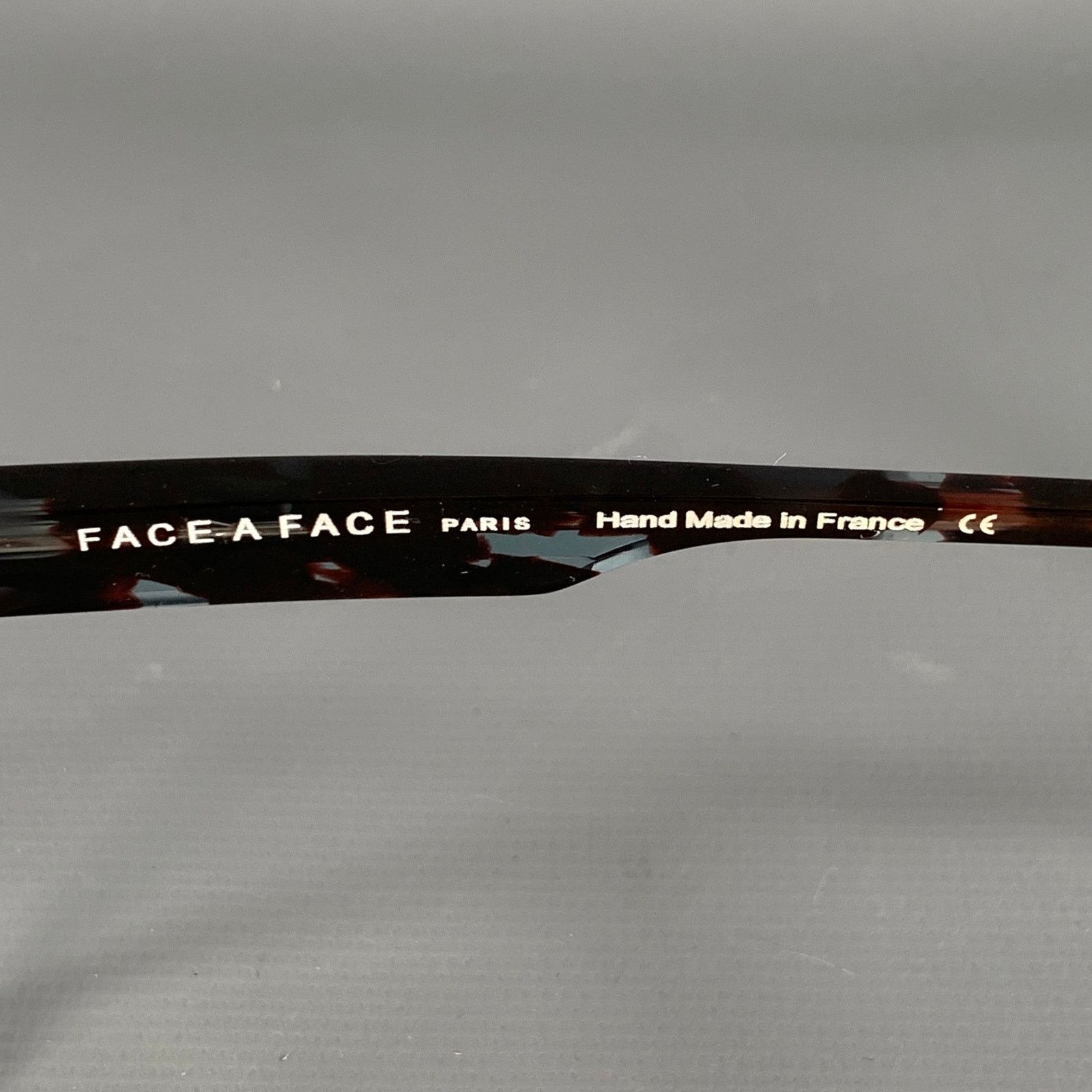 Other FACE A FACE Gordon 1 Grey Clear Marbled Acetate Eyewear Size ONE SIZE - 6 Thumbnail