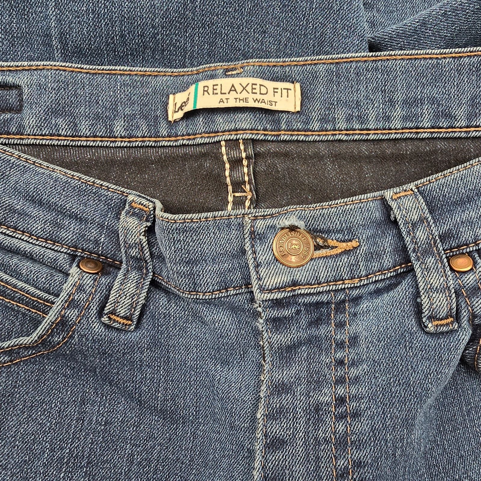 Lee Lee Blue Relaxed Fit Denim Jeans Pants 8 Petite Size 30" / US 8 / IT 44 - 6 Thumbnail