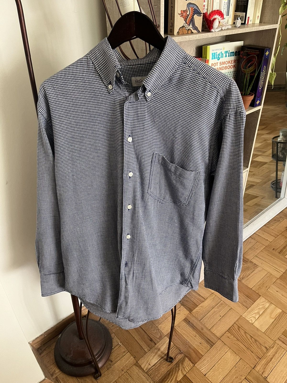 Yves Saint Laurent YSL Houndstooth button up medium Size US M / EU 48-50 / 2 - 2 Thumbnail