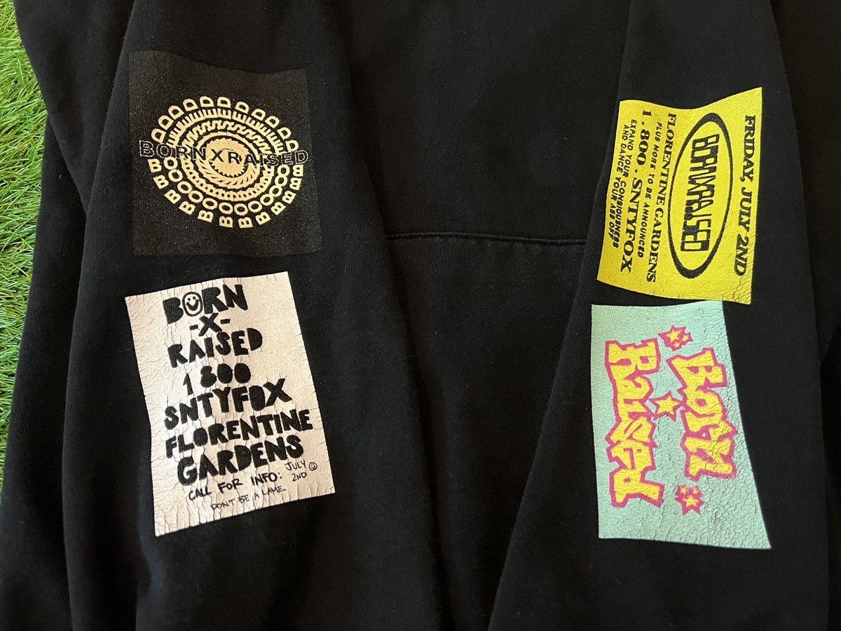 Born X Raised BORN X RAISED - HOODIE BLACK WITH MANY LOGO GRAPHICS Size US M / EU 48-50 / 2 - 5 Thumbnail
