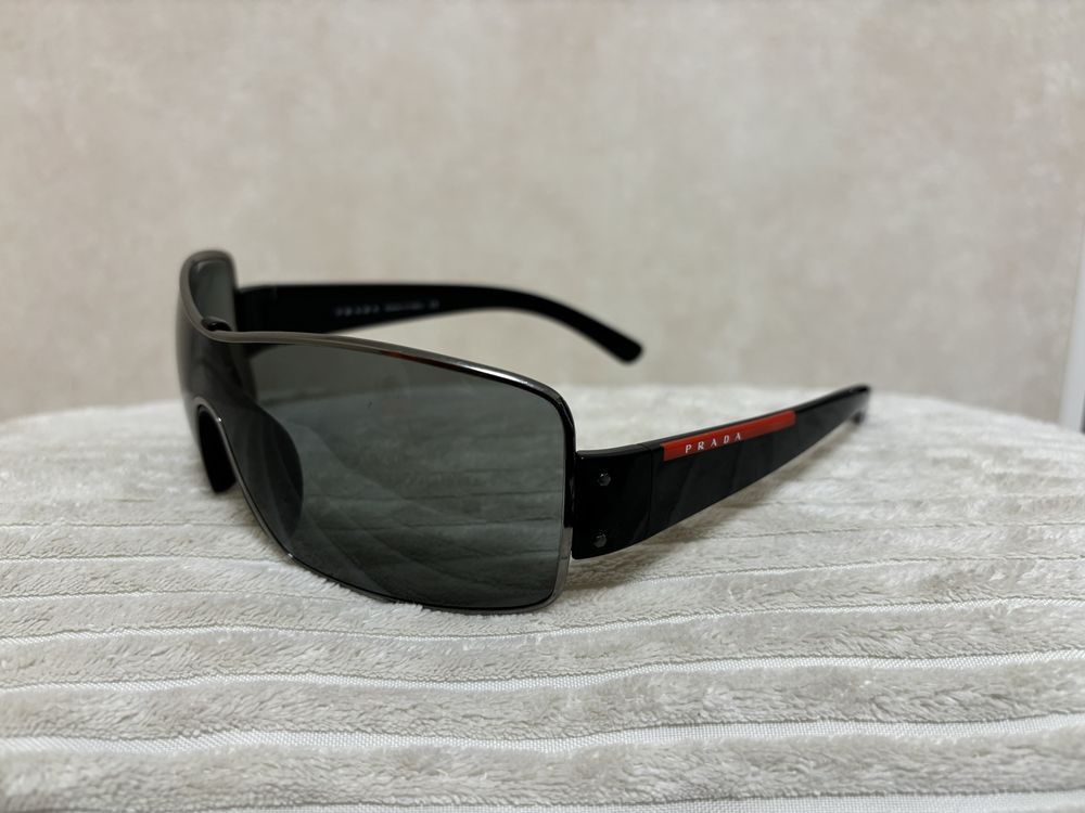 Prada Prada Vintage Shield Mask Sunglasses Size ONE SIZE - 4 Thumbnail