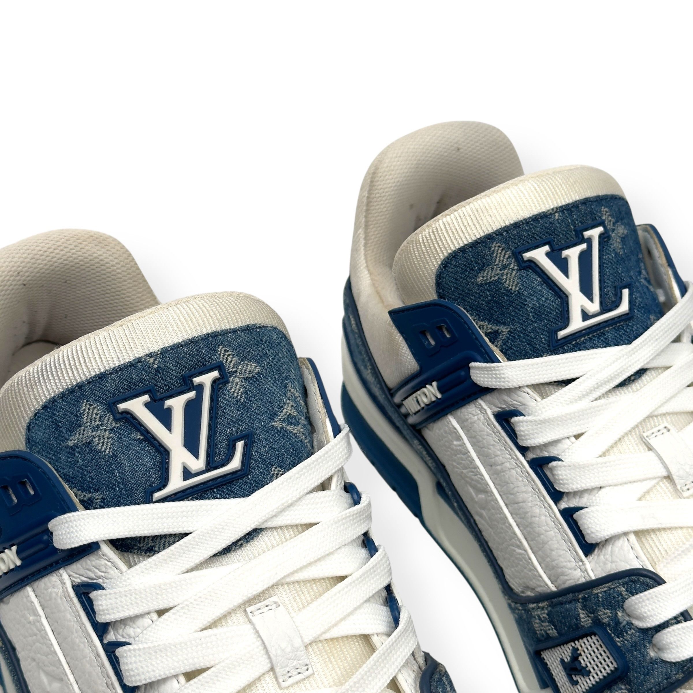 Louis Vuitton LOUIS VUITTON LV DENIM TRAINER BLUE UK10 Size US 11 / EU 44 - 8 Thumbnail