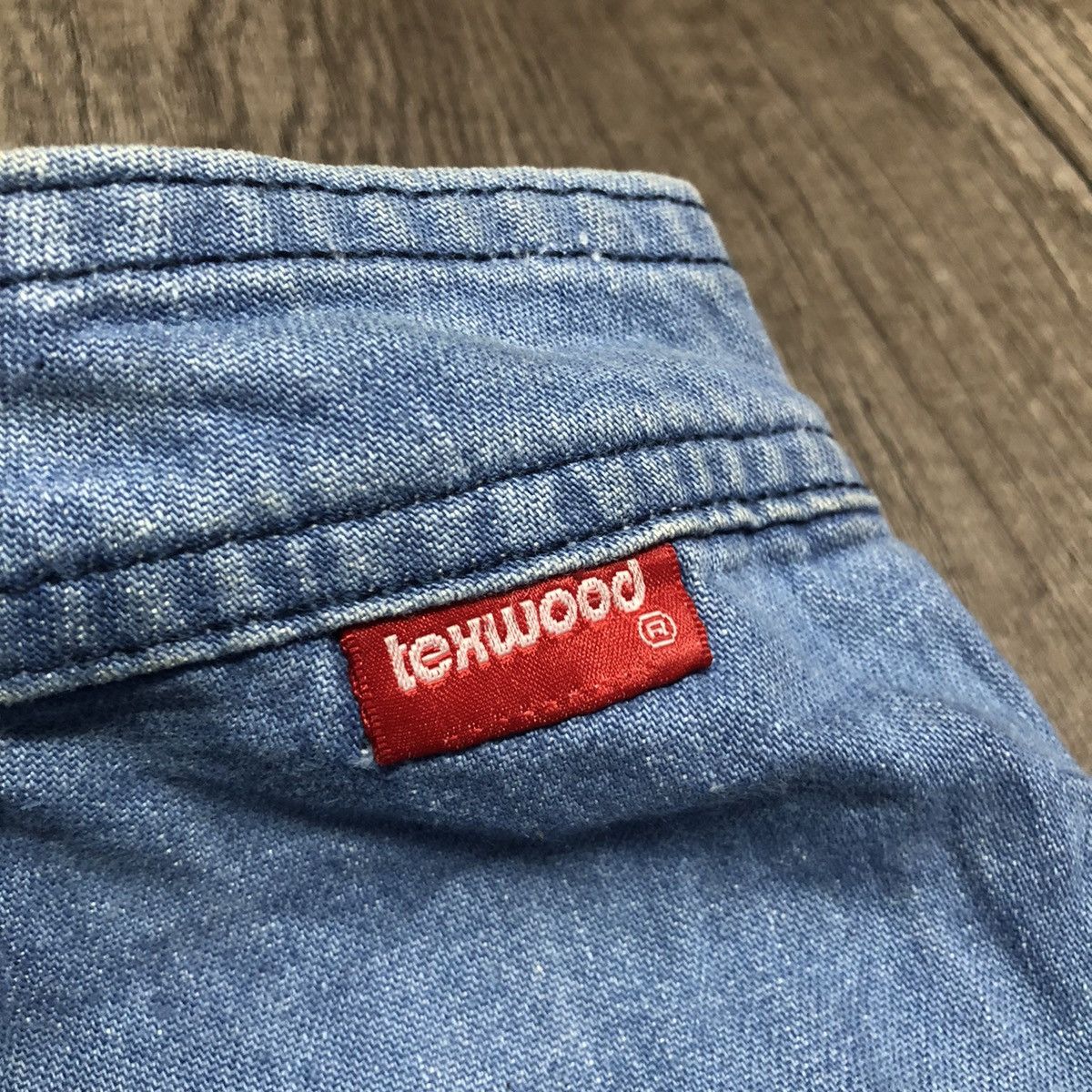 Hysteric Glamour × Vintage Vintage Miss Texwood Flared Jeans Flower Patches Design Size 29" - 15 Thumbnail