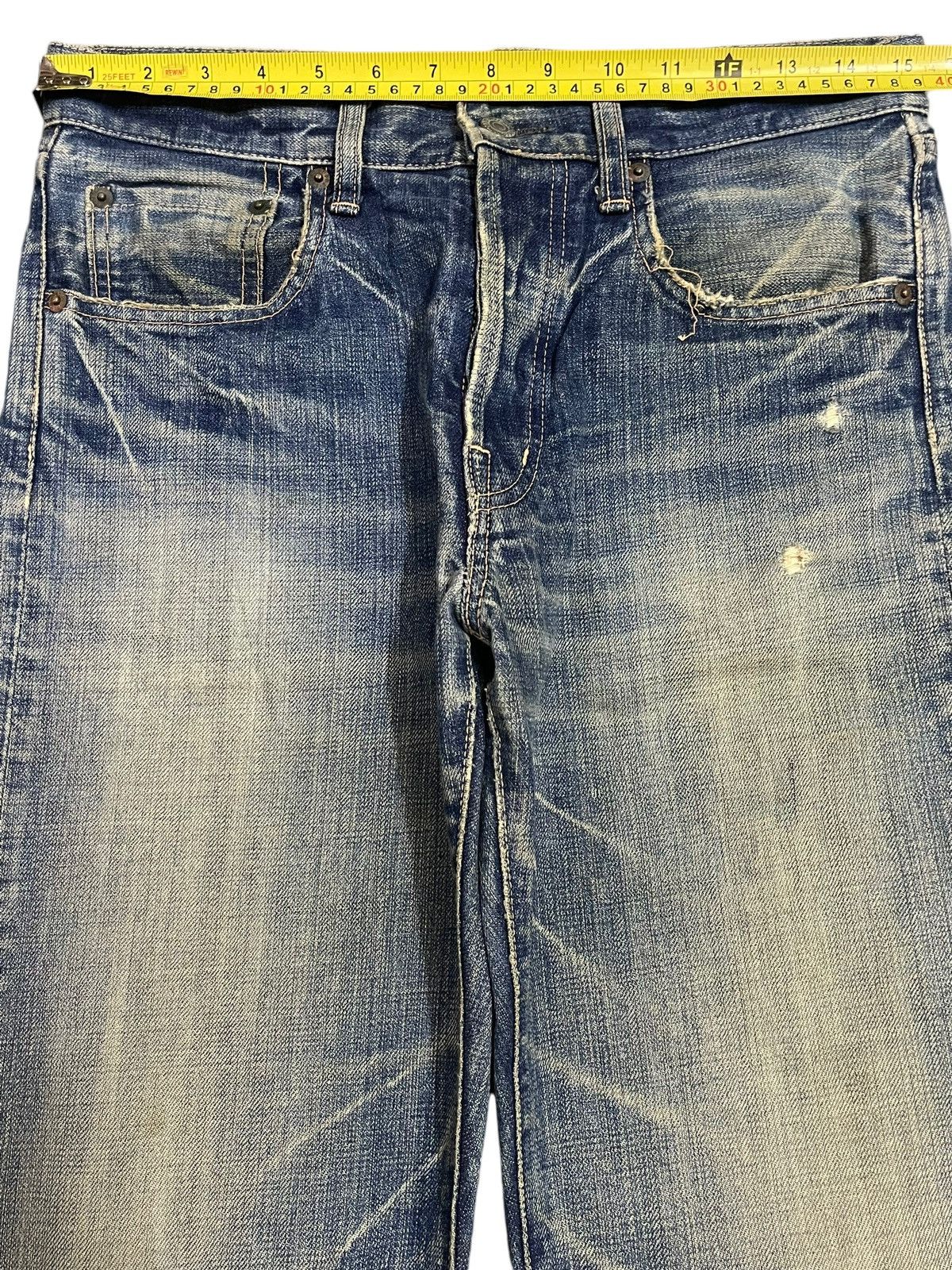 semanticdesign Vintage Japanese Brand Blue Faded Wash Distress Style Jeans Size US 30 / EU 46 - 11 Thumbnail