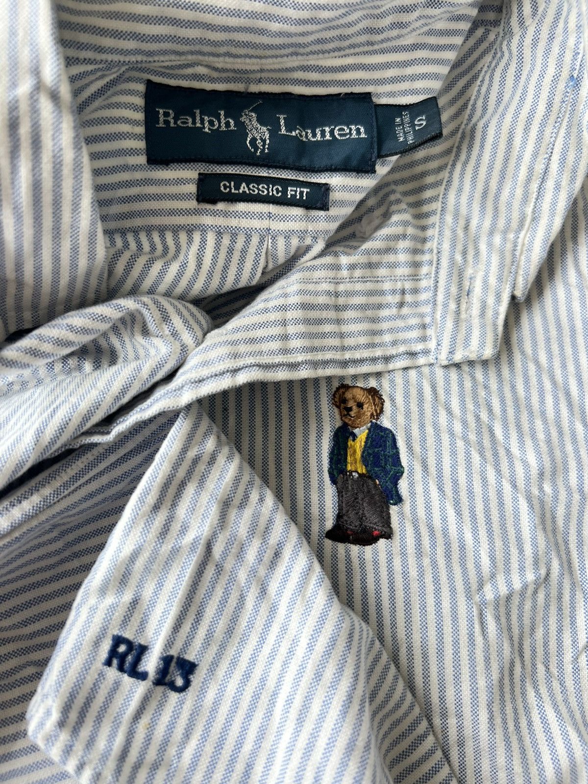 Polo Ralph Lauren Vintage Polo RL Embroidered Tuxedo Bear RL13 Classic Fit Size US M / EU 48-50 / 2 - 1 Thumbnail