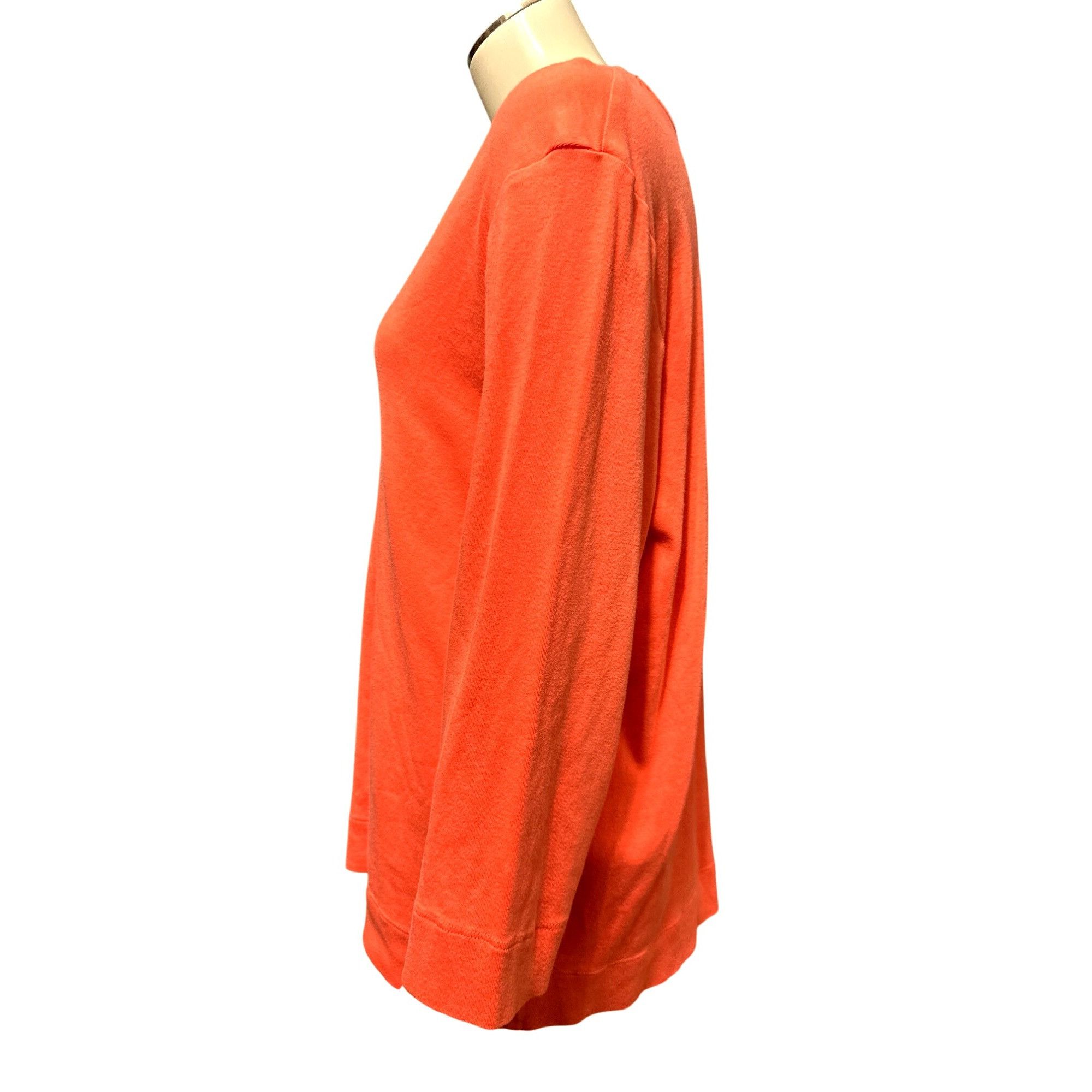 Chicos Chicos The Ultimate Tee Long Sleeve Orange Blouse Size 3 Size XL / US 12-14 / IT 48-50 - 2 Thumbnail