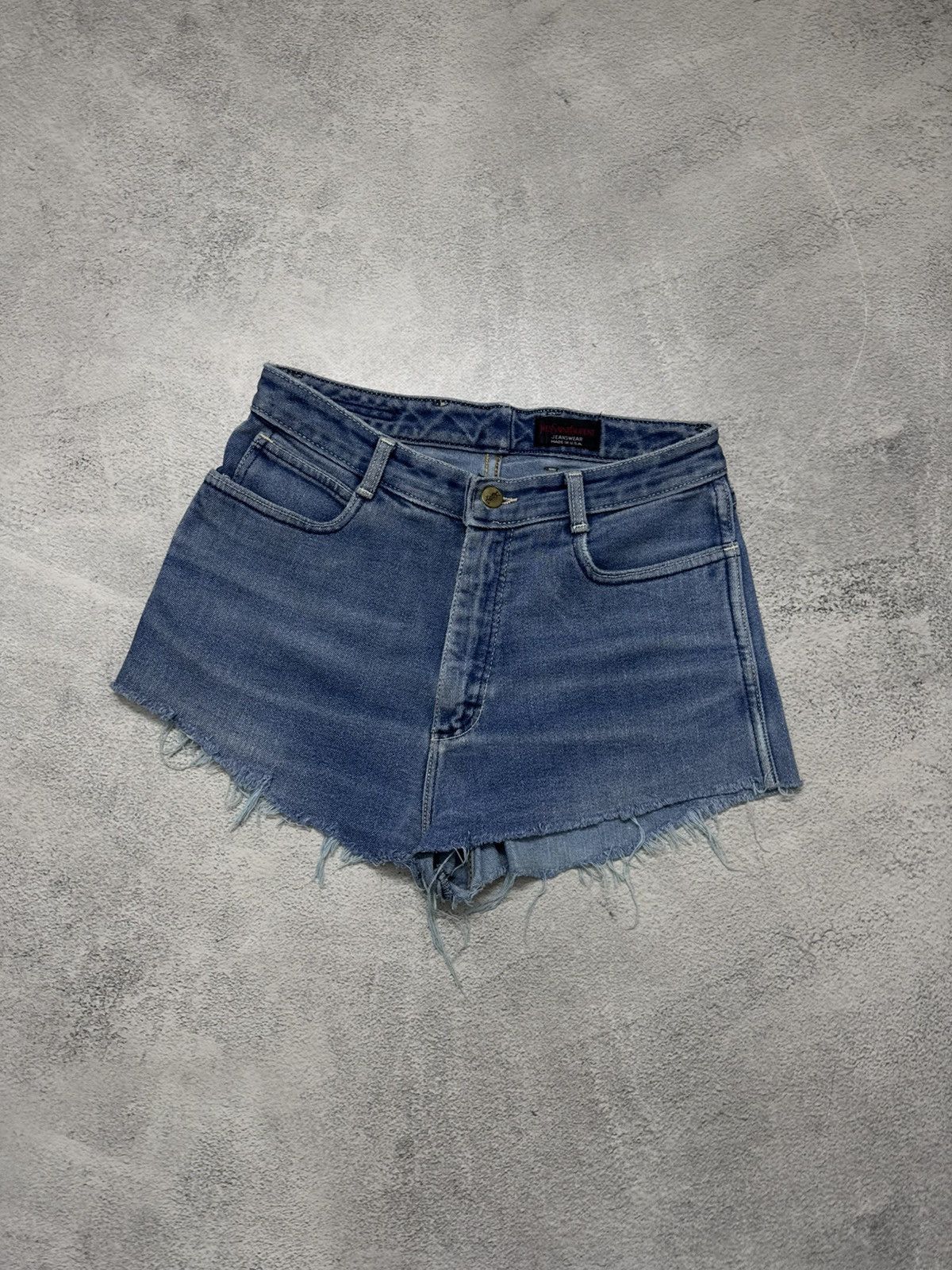 Yves Saint Laurent Vintage Y2k Yves Saint Laurent YSL Denim Shorts 00’s Size 32" / US 10 / IT 46 - 9 Thumbnail