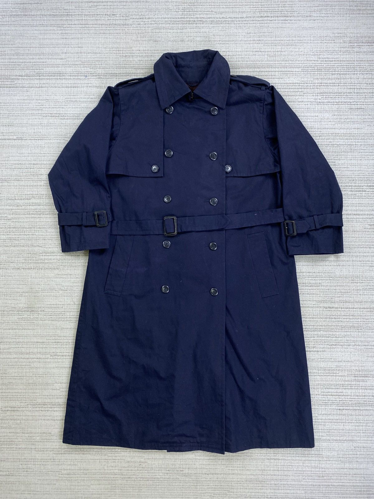 Yves Saint Laurent Vintage Yves Saint Laurent Double Breast Trench Coat Jacket Size US M / EU 48-50 / 2 - 1 Thumbnail