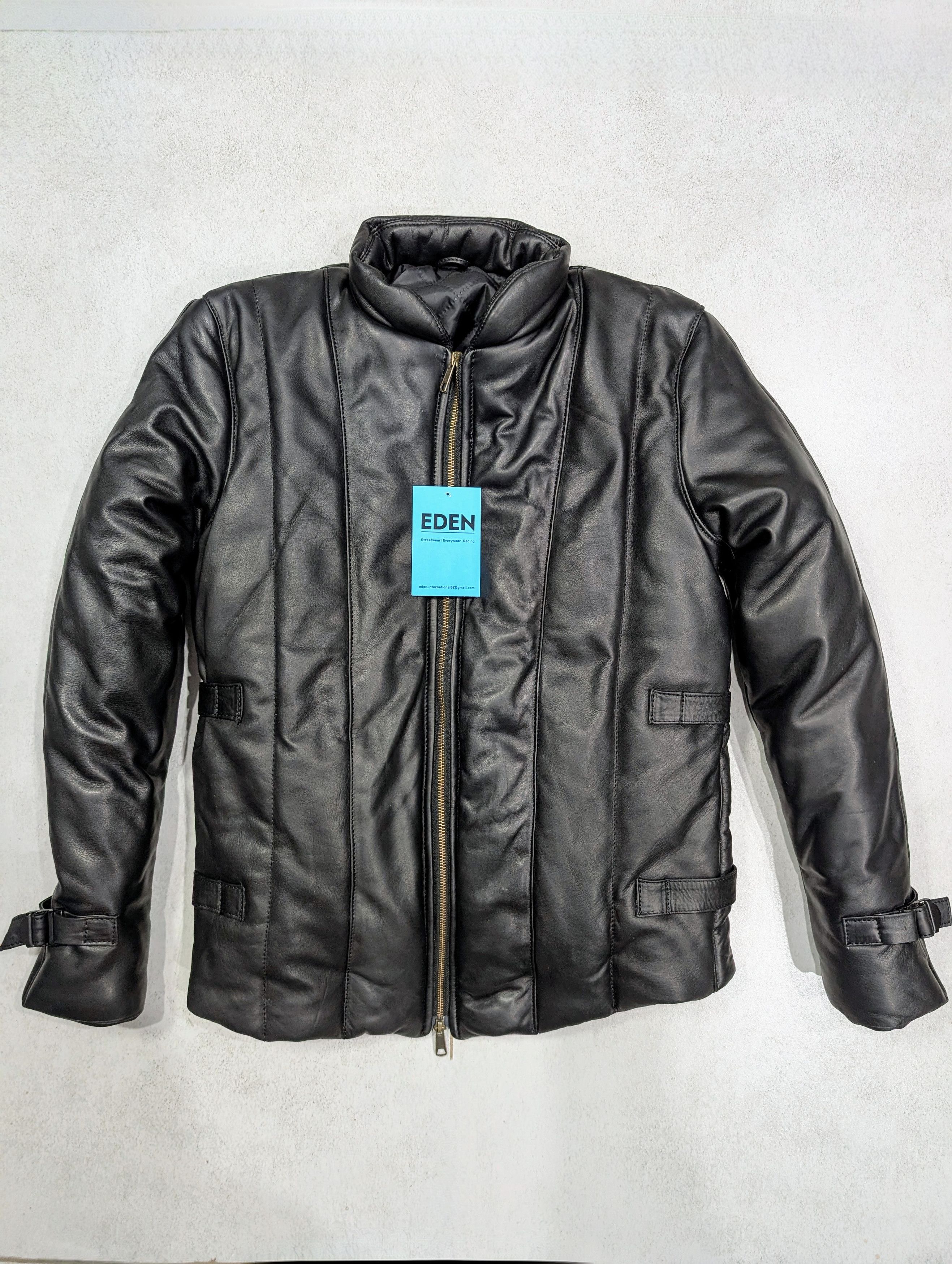 Genuine Leather 🔥 Versatile Black Quilted Leather Jacket - Dress Up or Down Size US M / EU 48-50 / 2 - 1 Thumbnail