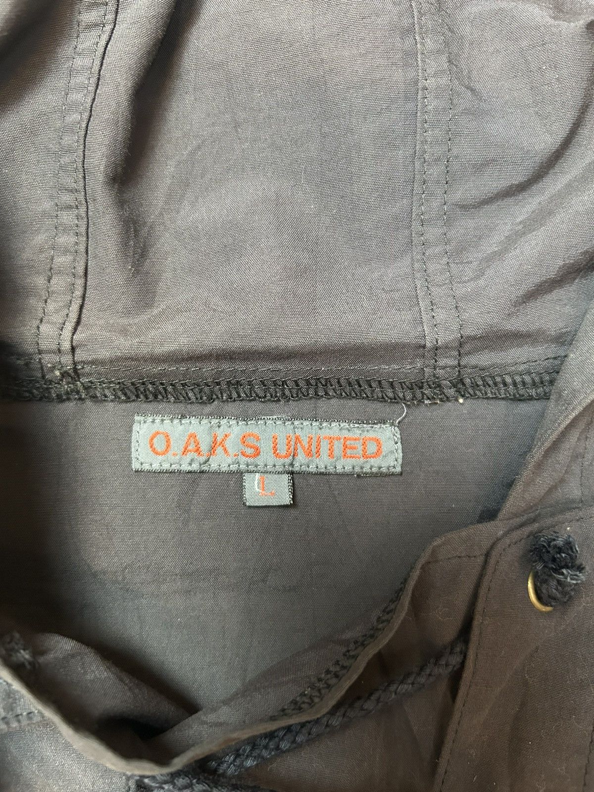 Japanese Brand × Vintage O.A.K.S UNITED HOODIE WEATHER SMOCK Size US L / EU 52-54 / 3 - 4 Thumbnail
