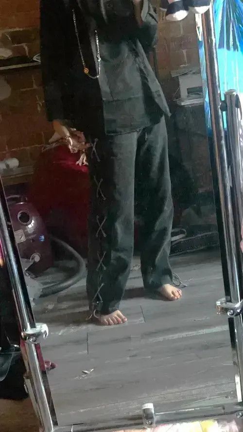 Other Cross Ribbon Men's Baggy Denim Pants Size US 29 - 2 Thumbnail