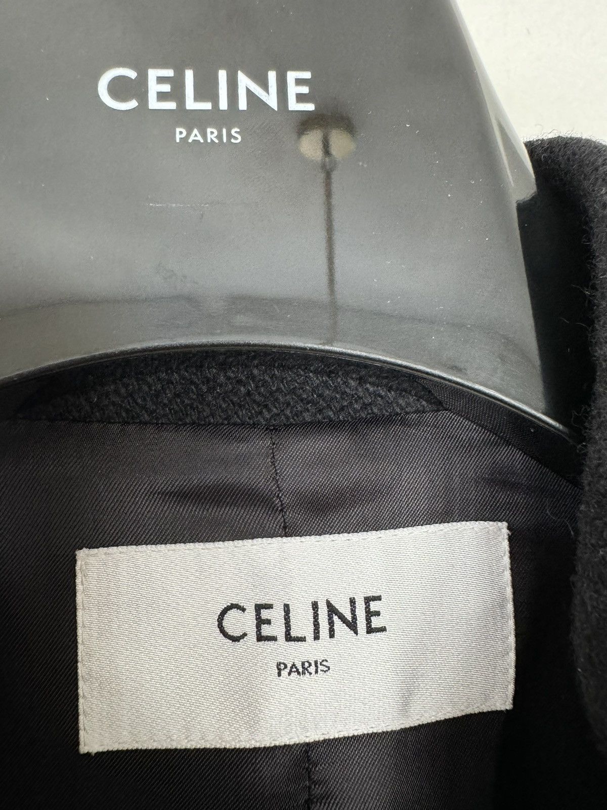 Celine × Hedi Slimane CELINE JACK TEDDY JACKET IN ARMORED WOOL BLACK 44 Size US S / EU 44-46 / 1 - 20 Thumbnail