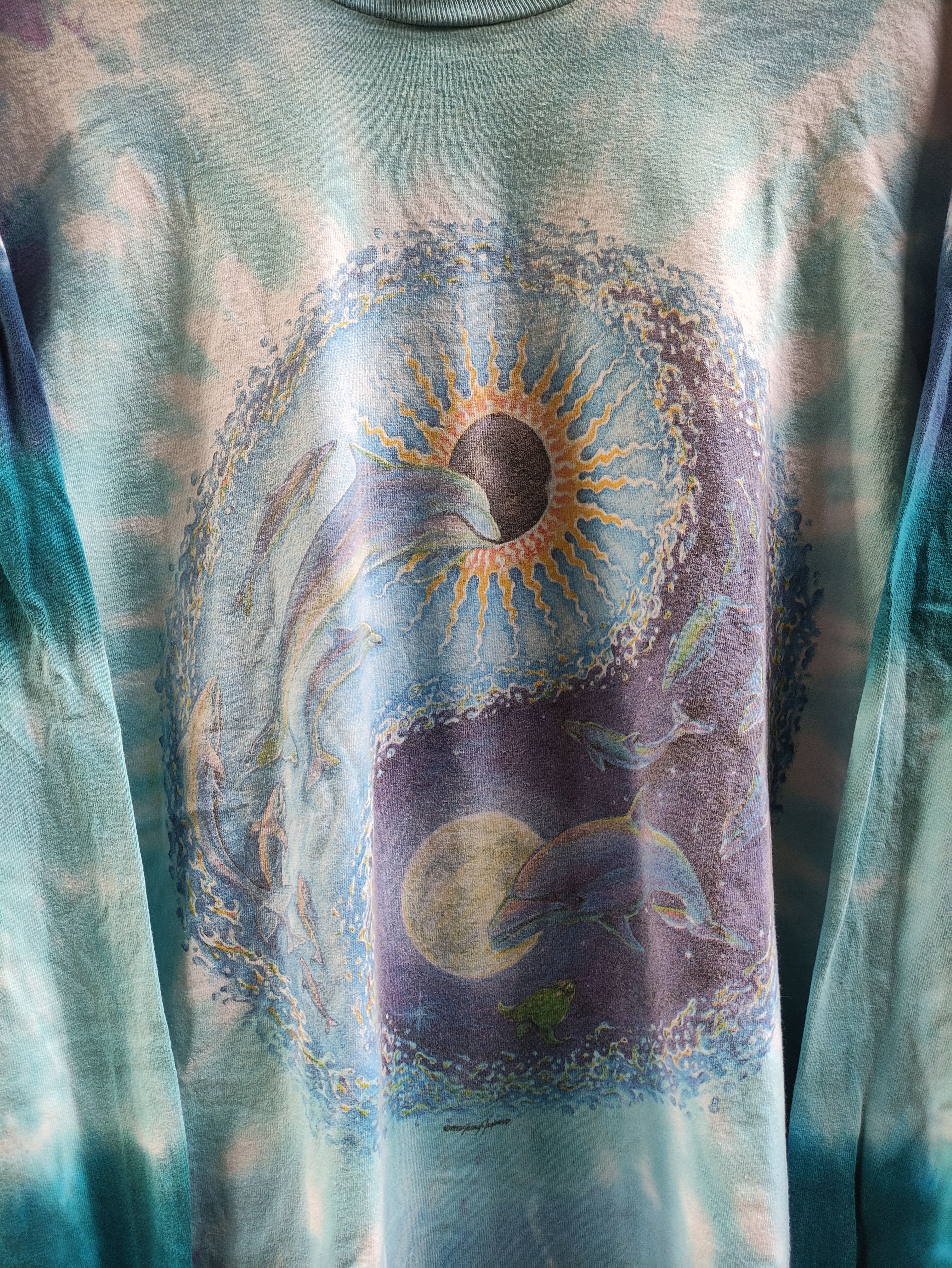 Vintage Vintage Jerry Jasper Tie Dye Yin Yang Dolphin Size US XL / EU 56 / 4 - 5 Thumbnail