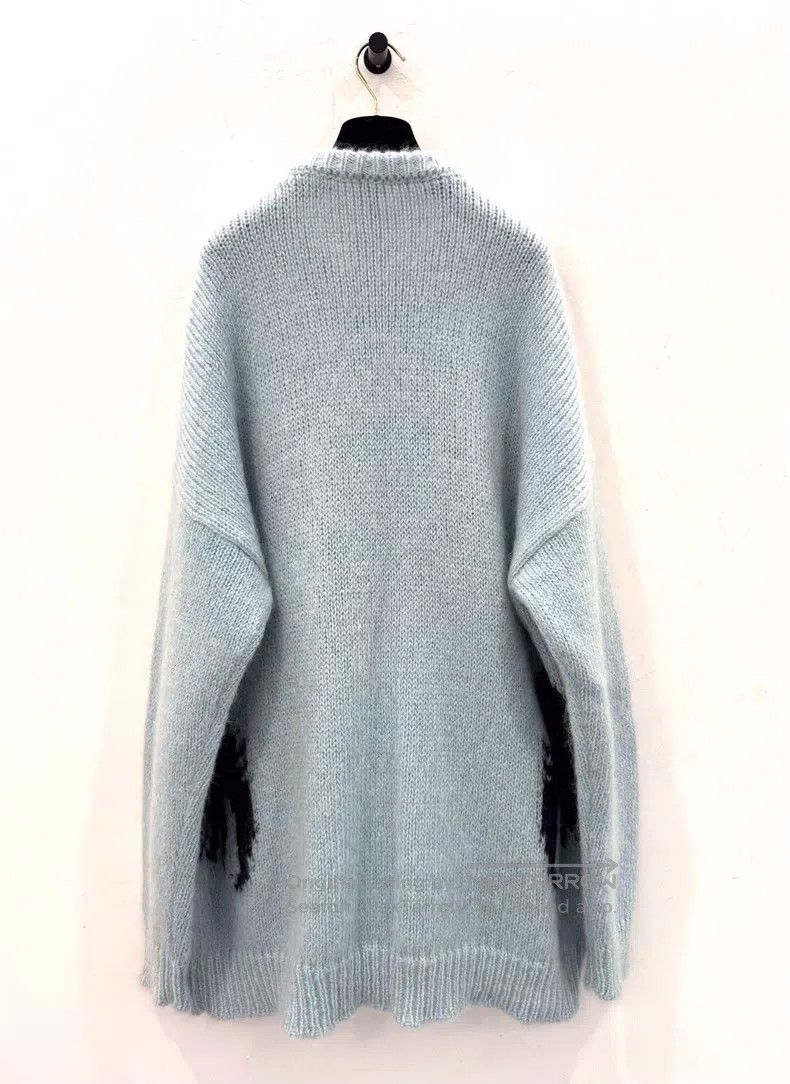 Loewe Loewe Light blue mohair rooster logo long-sleeve sweater Size S / US 4 / IT 40 - 3 Thumbnail