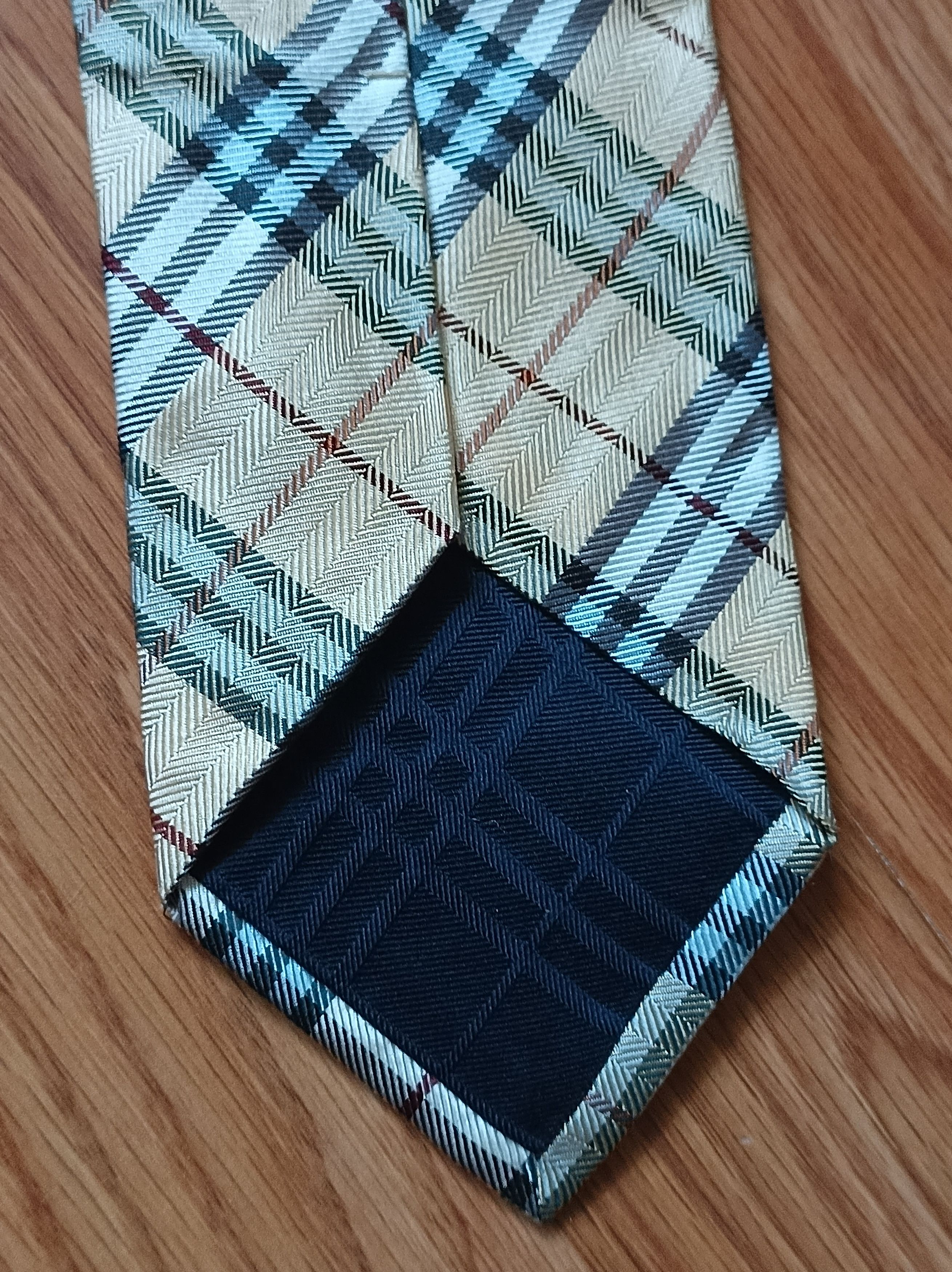 Burberry BURBERRY London Plaid Tartan Silk Mens Tie Size ONE SIZE - 5 Thumbnail