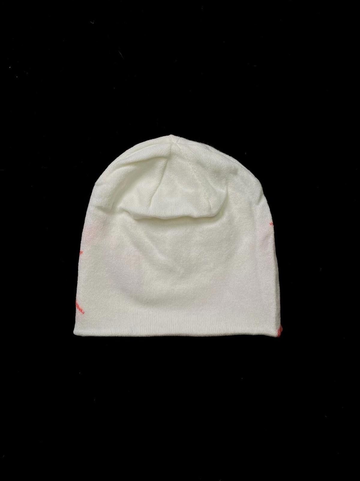 Japanese Brand Y2k Anime Pattern No Cuff Knit Reversible Beanie Hat White Size ONE SIZE - 8 Thumbnail