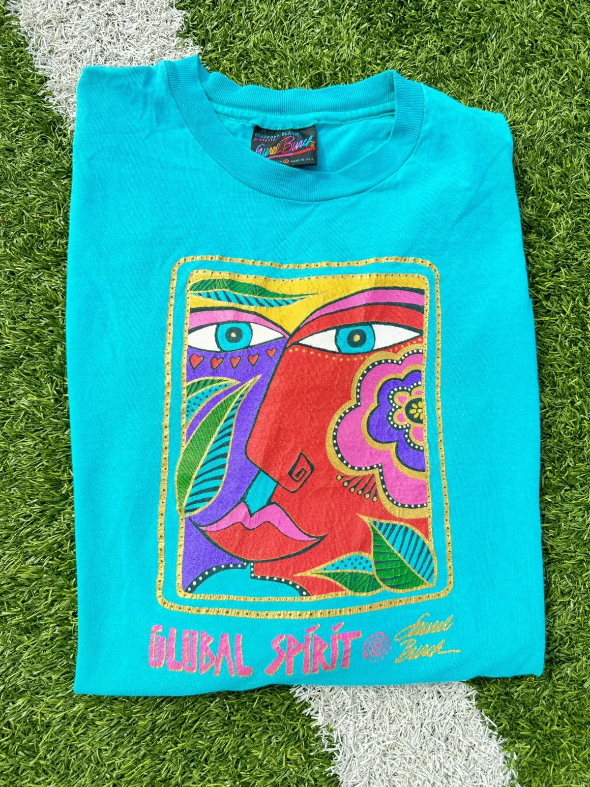 Vintage 90’s Vintage Picasso Art Global Spirit Long Sleeve Size US XL / EU 56 / 4 - 5 Thumbnail