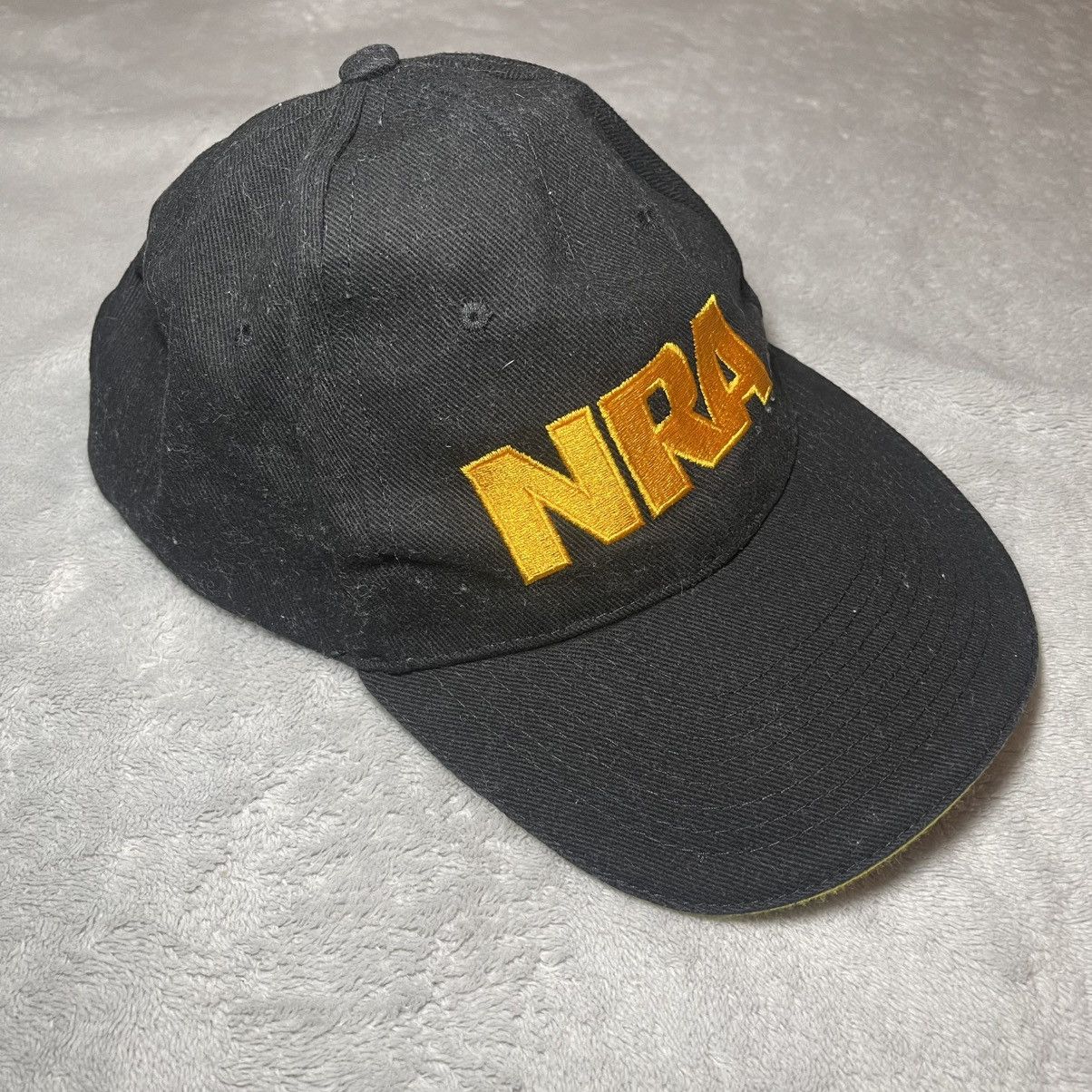 Other NRA Baseball Cap Hat Black Yellow Gold Embroidered USA Flag Size ONE SIZE - 2 Thumbnail
