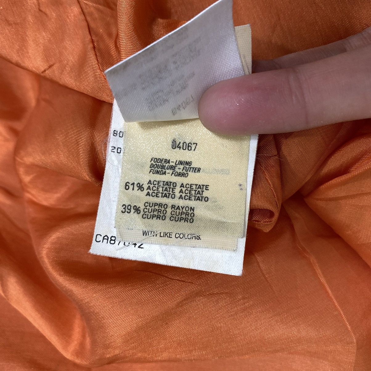 Other PRISMALEI Italian Brand Orange Wool Grey Hooded Jacket Size US M / EU 48-50 / 2 - 9 Thumbnail