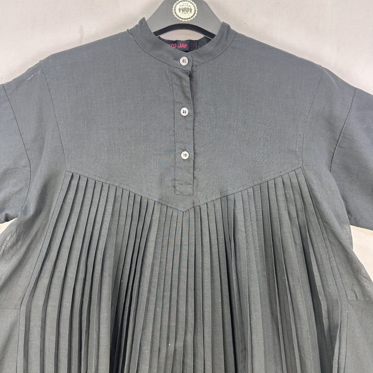 Kenzo Kenzo Japan Pleated Flowy Pullover Blouse Black Size L / US 10 / IT 46 - 4 Thumbnail