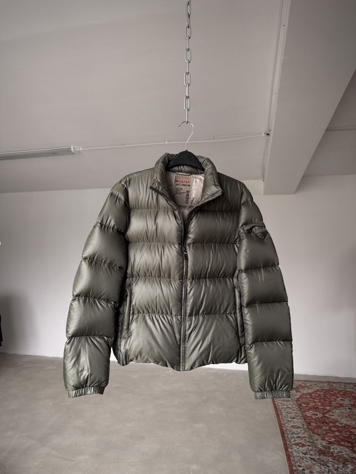 Prada Vintage Prada Down Jacket Dark Green Size M / US 6-8 / IT 42-44 - 2 Thumbnail