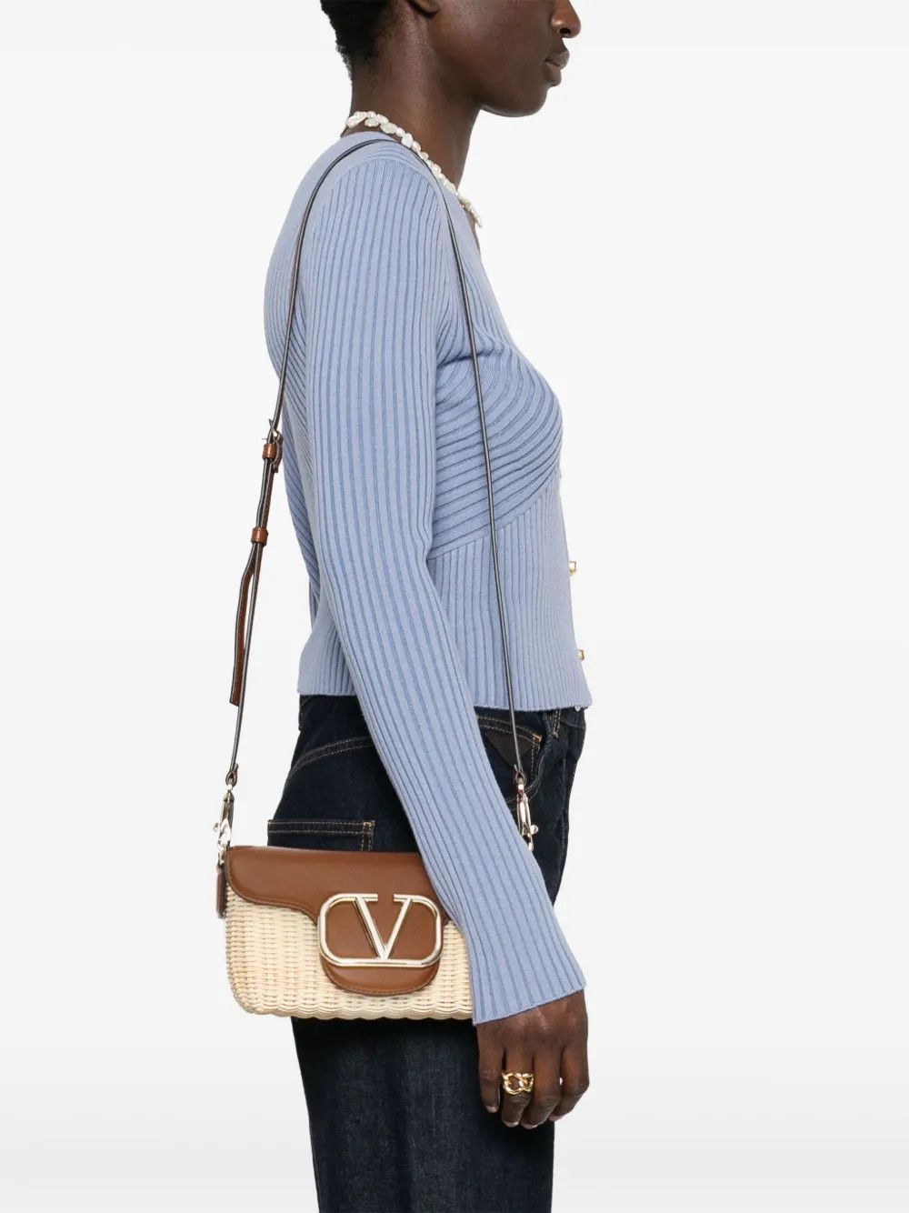 Valentino o1s1wg110625 Size: OS/Signature Crossbody Bag in Brown Size ONE SIZE - 5 Thumbnail
