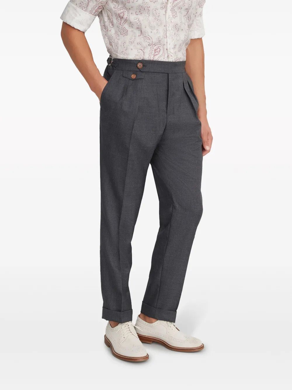 Brunello Cucinelli Pants in Medium Grey Size US 36 / EU 52 - 1 Thumbnail