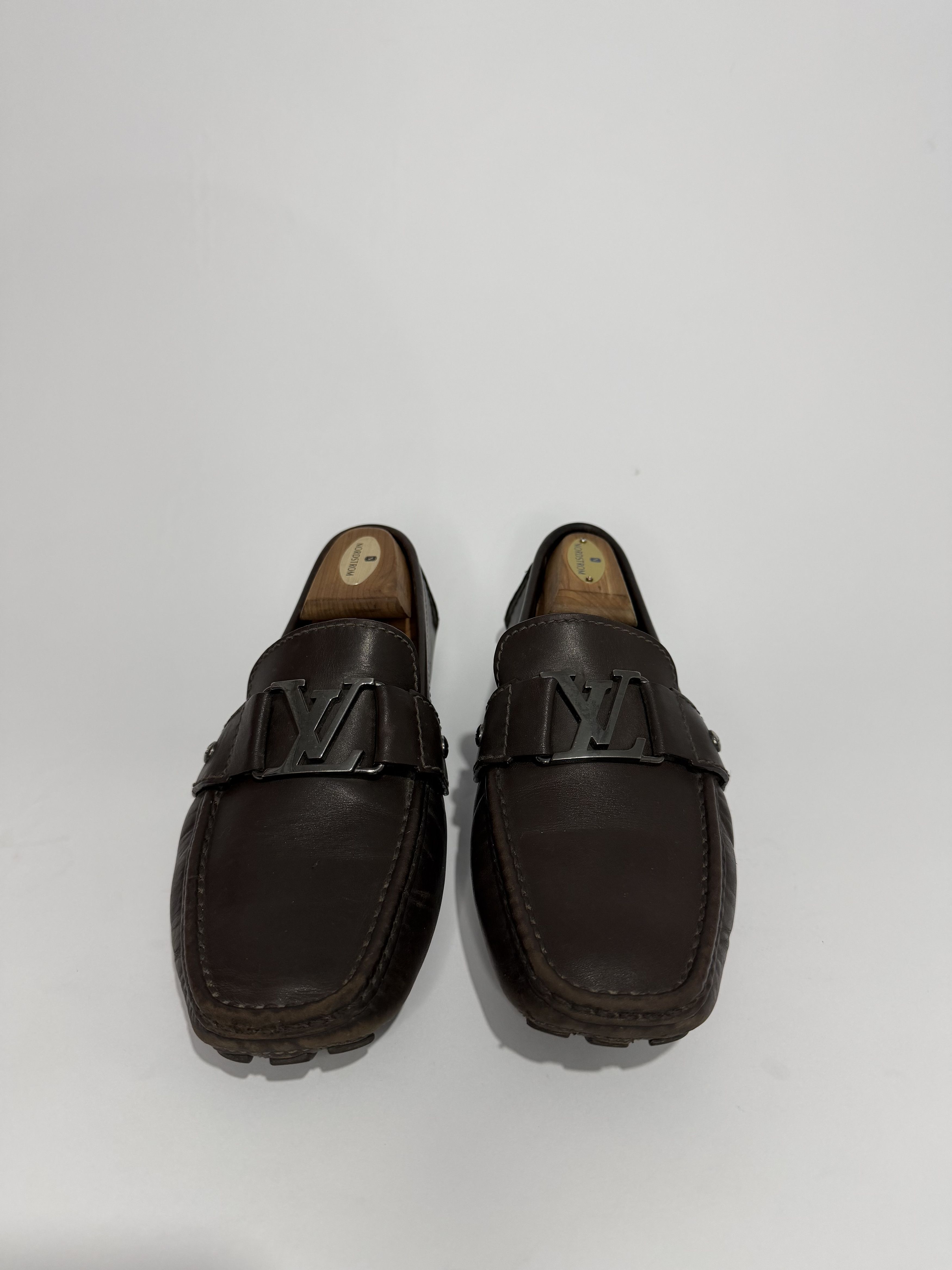 Louis Vuitton Louis Vuitton Brown Leather Hockenheim Loafers Size US 7 / EU 40 - 3 Thumbnail